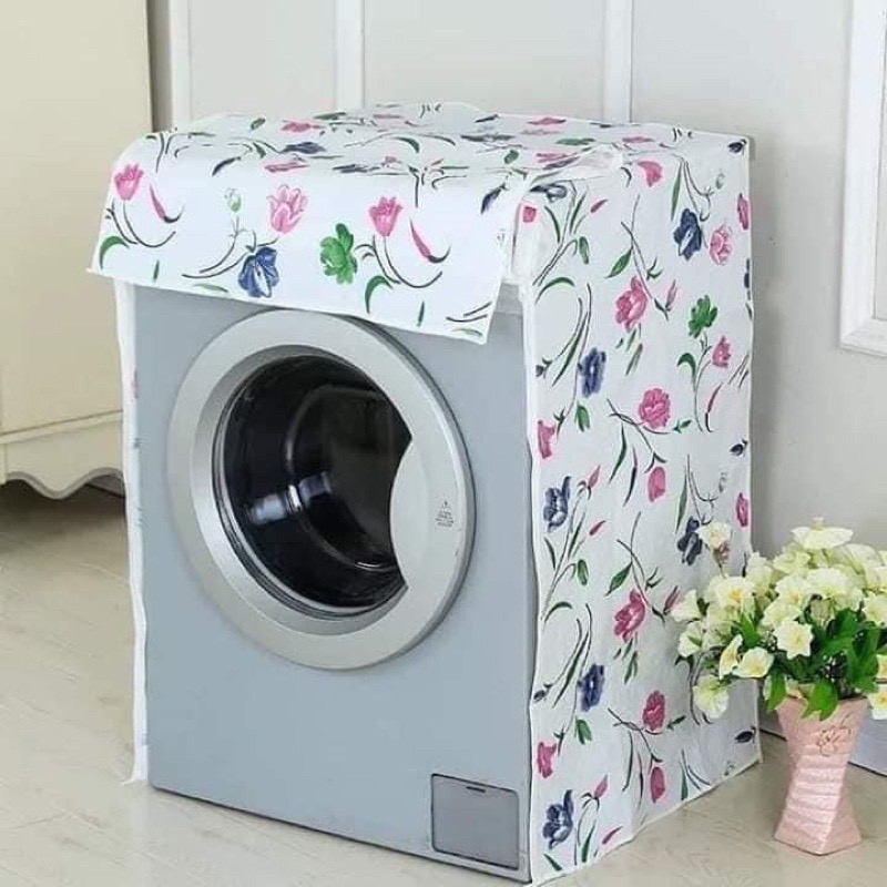 Áo trùm máy giặt loại đẹp - cửa ngang - máy 6-8kg-HH263 GIAO MÀU NGẪU NHIÊN