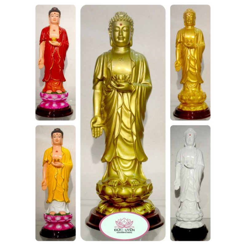 Tượng Đức Phật A Di Đà đứng (Cao24cm)- 5 Mẫu