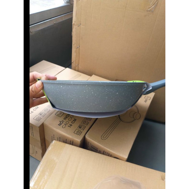 Chảo vân đá 26cm greencook vân đá đáy từ