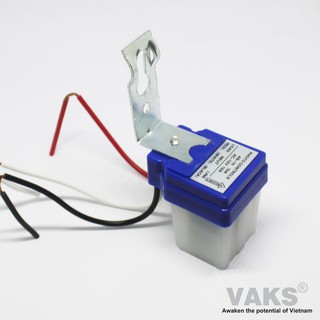 CÔNG TẮC CẢM BIẾN ÁNH SÁNG AS-10, 220V, chuyên dụng bật đèn ngoài trời.