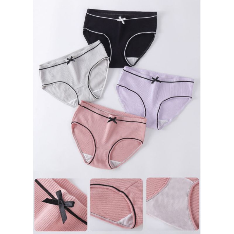 Quần Lót Nữ Cotton đính nơ xinh QL34 Biki | BigBuy360 - bigbuy360.vn