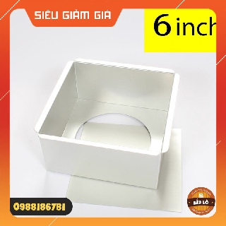 Khuôn vuông đúc nướng bánh đế rời 6 inch