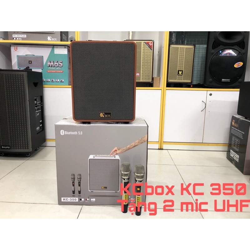 Loa Kéo Karaoke Xách Tay KCbox KC-350 Đủ 3 Màu Đen, Nâu, Trắng