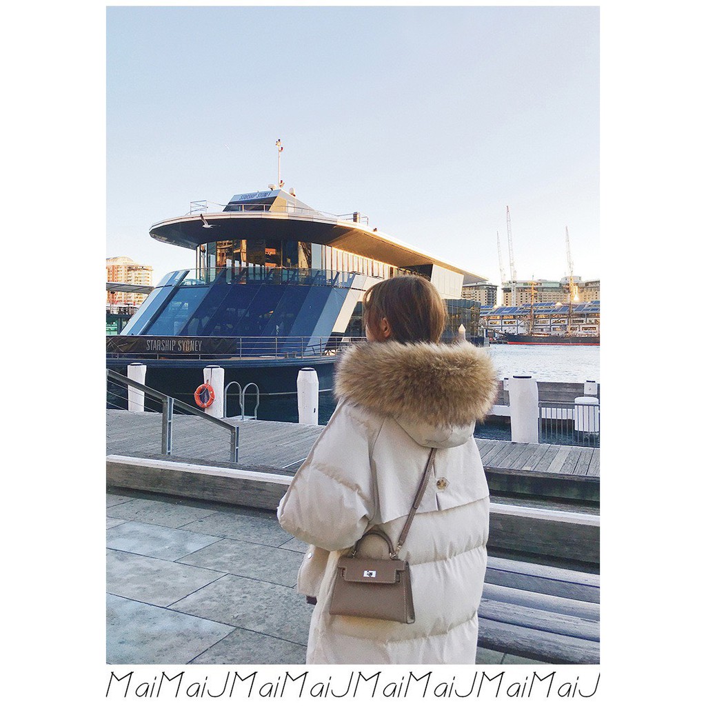 Giao Ngay 🌼Áo Khoác Phao Nữ Đại Hàn Mũ Lông Dáng Chùng hàng QUẢNG CHÂU Cao Cấp mới 2021 | BigBuy360 - bigbuy360.vn