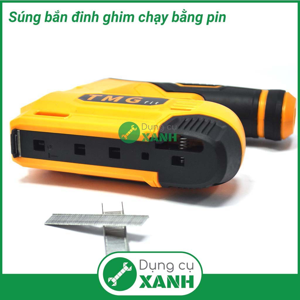 Súng bắn ghim đinh ghim gỗ chạy bằng pin TMG