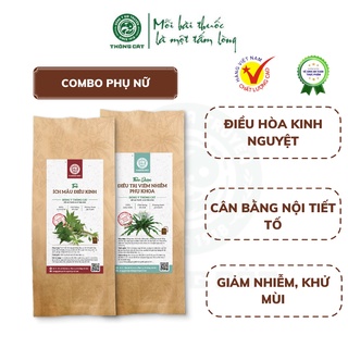 Combo nội tiết tố phụ nữ THÔNG CÁT điều hòa kinh nguyệt, xông phụ khoa, bảo vệ cô bé
