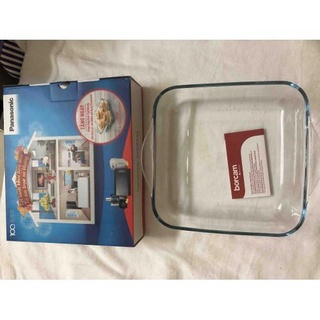 Khay nướng thuỷ tinh Borcam grill Tray Thổ Nhĩ Ky có tay cầm 22 x 22 x 6