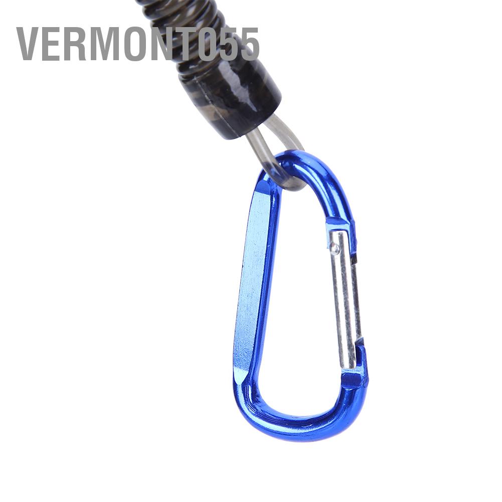 Hàng Hot Thiếu dây với Carabiner 90cm Kết nối linh hoạt Khóa treo Dây đeo chống thất lạc Hàng giao ngayVermont055