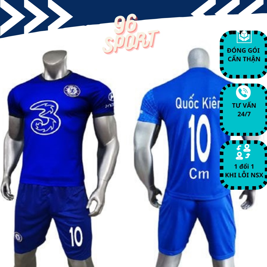 Quần áo đá bóng,quần áo đá banh thể thao nam Chelsea sân nhà