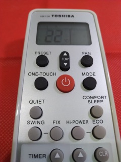 REMOTE ĐIỀU KHIỂN MÁY LẠNH ĐIỀU HOÀ TOSHIBA XÁM