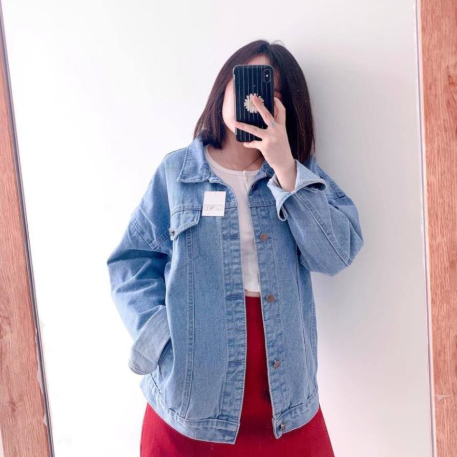 ( Hàng Đẹp ) Áo Khoác Chống Nắng Jean Basic Unisex Nam Nữ | Form Bigsize Thoải Mái | Chất Dày Dặn | Có Túi Trong B89