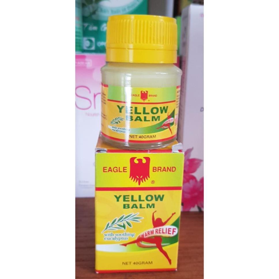 dầu cù là vàng con ó - Cao xoa Eagle Yellow Balm 40g