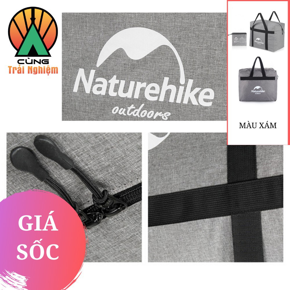 Túi Đựng Đồ Dã Ngoại Dung Tích Lớn 45L NatureHike NH17S021-M Chống Thấm Nước, Đa Năng, thay thế Valy, Balo