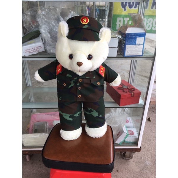 Gấu Bông Bộ Đội Rằn Ri K20
