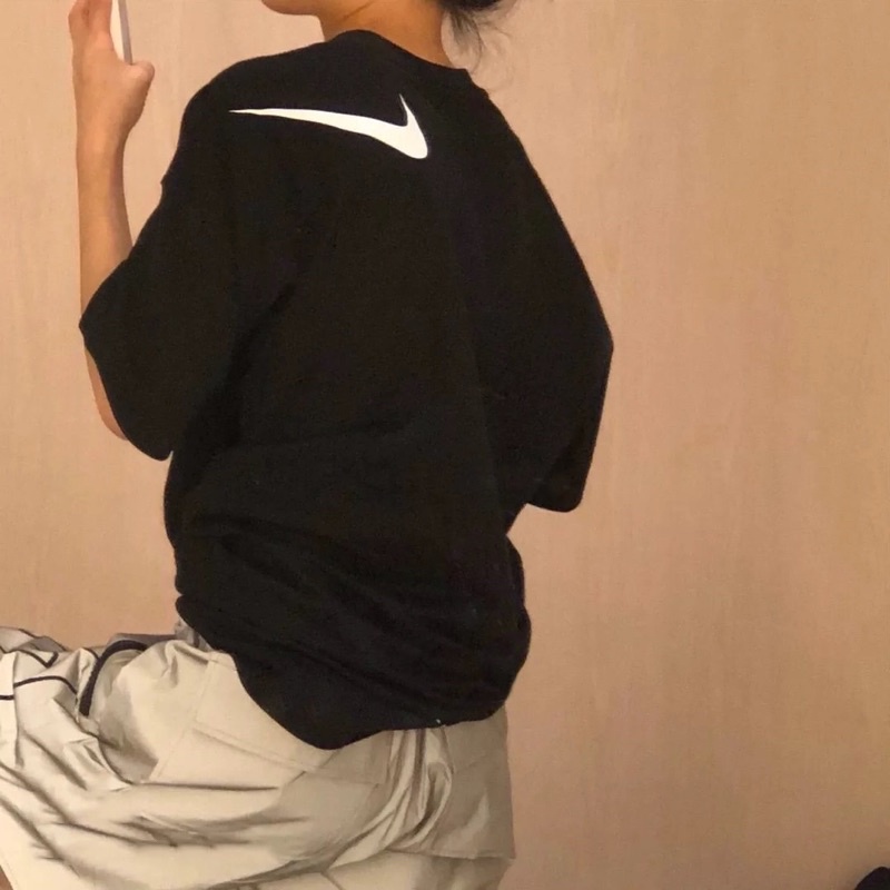 Áo phông Tee - Chất Cotton xịn - hoạ tiết NK - Form Ovesize Tay Lỡ thời trang Unisex nam nữ