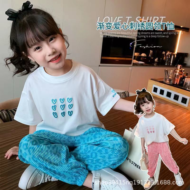 Bộ Đồ Thể Thao 2 Món Ngắn Tay In Hình Hoạt Hình Thời Trang 2022 Dành Cho Bé Gái