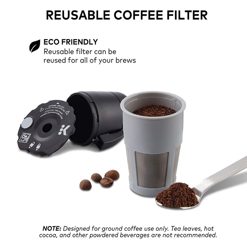 3 Pack Reusable Ground Coffee Filter for Keurig My K Cup 2.0 &1.0