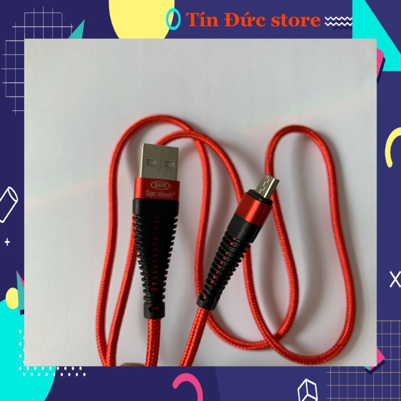 [Giảm Giá] Dây sạc samsung, oppo, xiaomi...,Cáp sạc cổng Micro USB thiết kế dây bện dù cho điện thoại androi