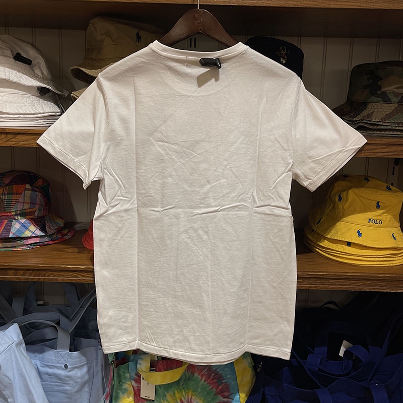 RALPH LAUREN Áo Thun Cotton Tay Ngắn Cổ Tròn In Hình Ngựa Thời Trang Cho Nam