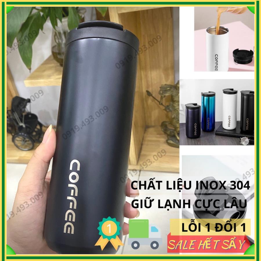 Bình giữ nhiệt, Ly giữ nhiệt Cao Cấp inox 304 Dung Tích 510ml