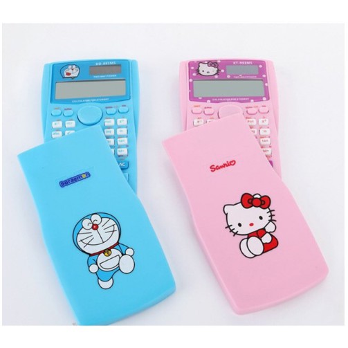 MÁY TÍNH SAMRIO HELLO KITTY , DORAEMON ĐÁNG YÊU -MÁY TÍNH CẦM TAY THÔNG MINH FX350 TIỆN LỢI CHO HỌC SINH SINH VIÊN