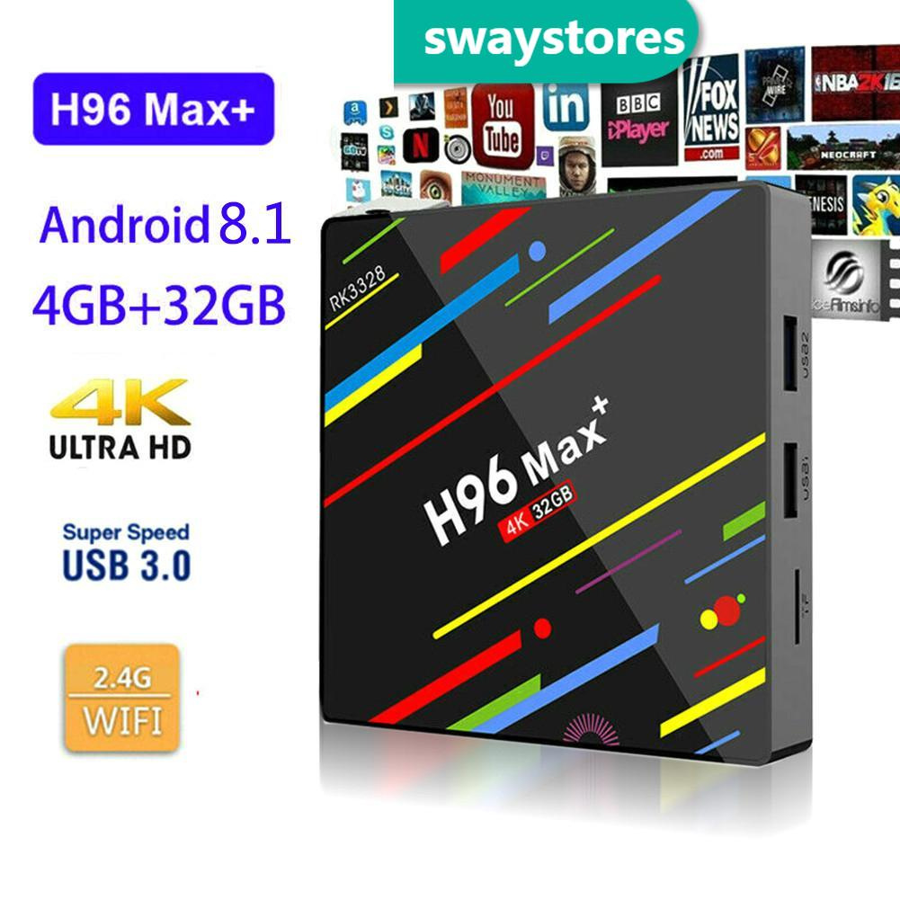 [Mã 159ELSALE hoàn 7% đơn 300K] Internet TV Box HD H96Max + (4 + 32G)