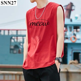 Áo Thun Ba Lỗ Nam Big Size Đủ Màu Meow - SNN27