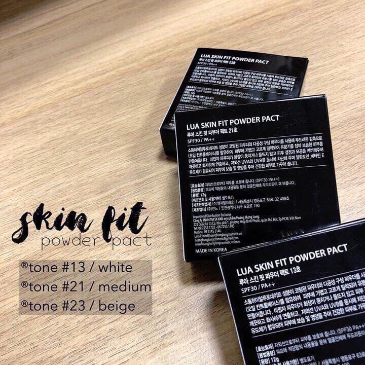 PHẤN PHỦ DẠNG NÉN LUA SKIN FIT POWDER PACK CHÍNH HÃNG - 7969