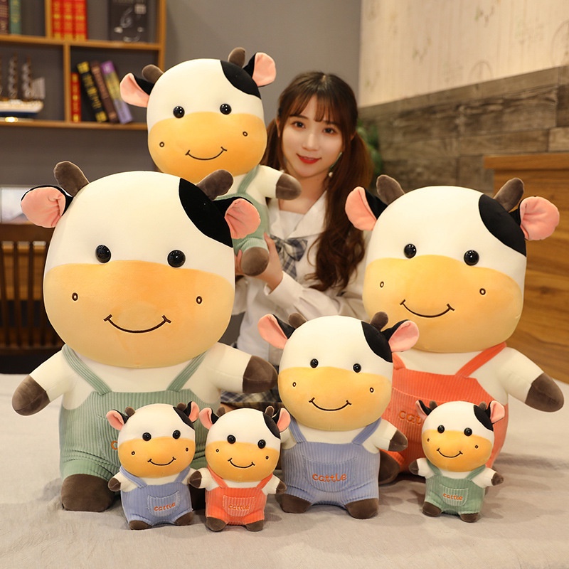 Gấu bông gối ôm bò sữa siêu đẹp siêu cute, Gấu bông sang trọng, Đồ chơi thú bông
