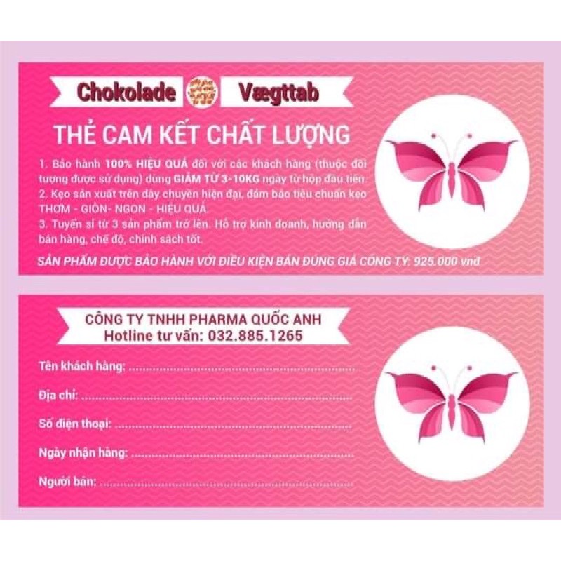 Hộp 40 Kẹo Giảm Cân Socola Chính Hãng Đan Mạch Chokolade Vaegttab Slimming care | BigBuy360 - bigbuy360.vn