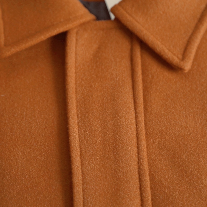 ODDA OUTFIT / Brown - Coffee Jacket Áo khoác vải dạ màu nâu phong cách Hàn mùa thu.