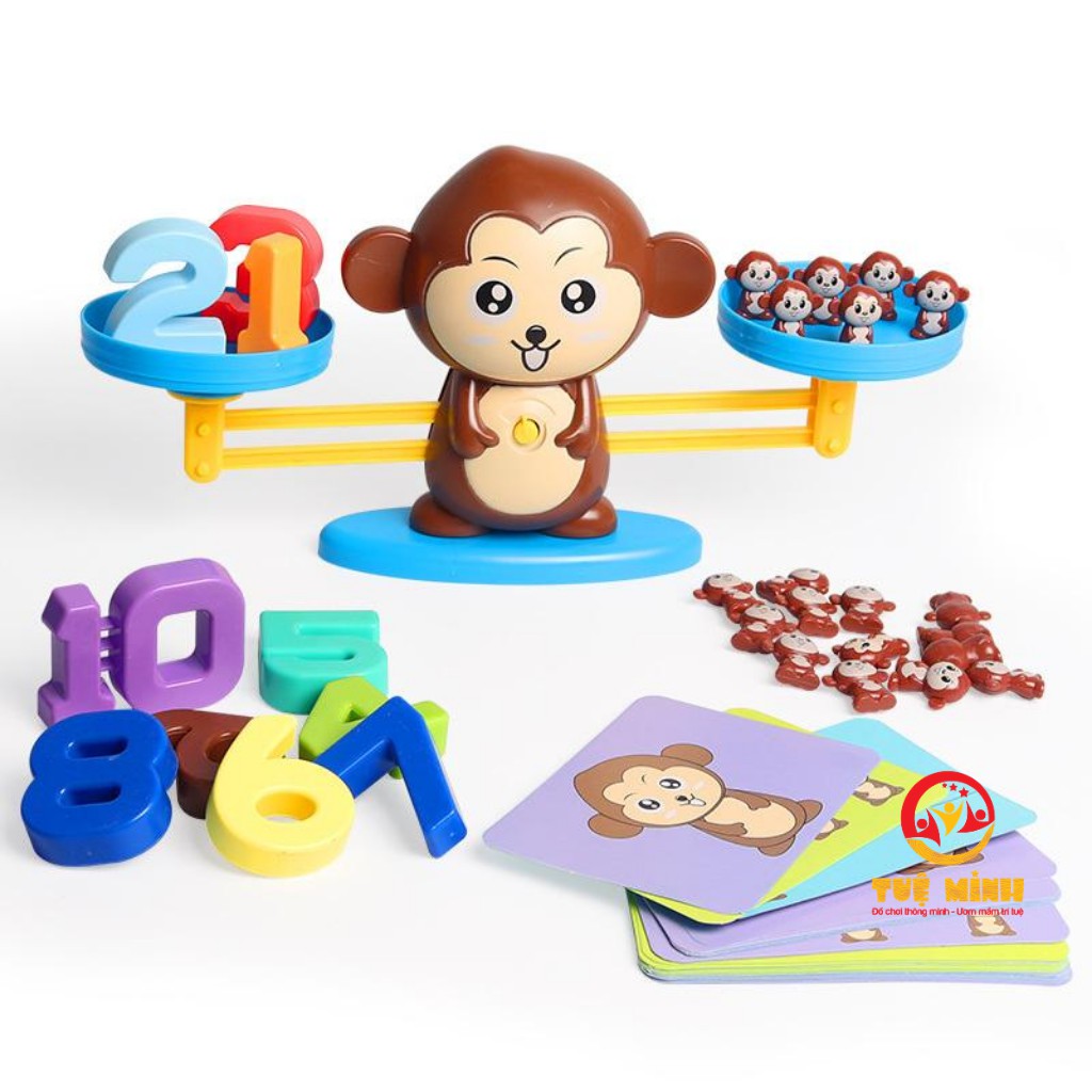 Bộ Đồ Chơi Khỉ Toán Học Cân Bằng Thông Minh Monkey Balance Cho Bé Học Số Đếm . LG11