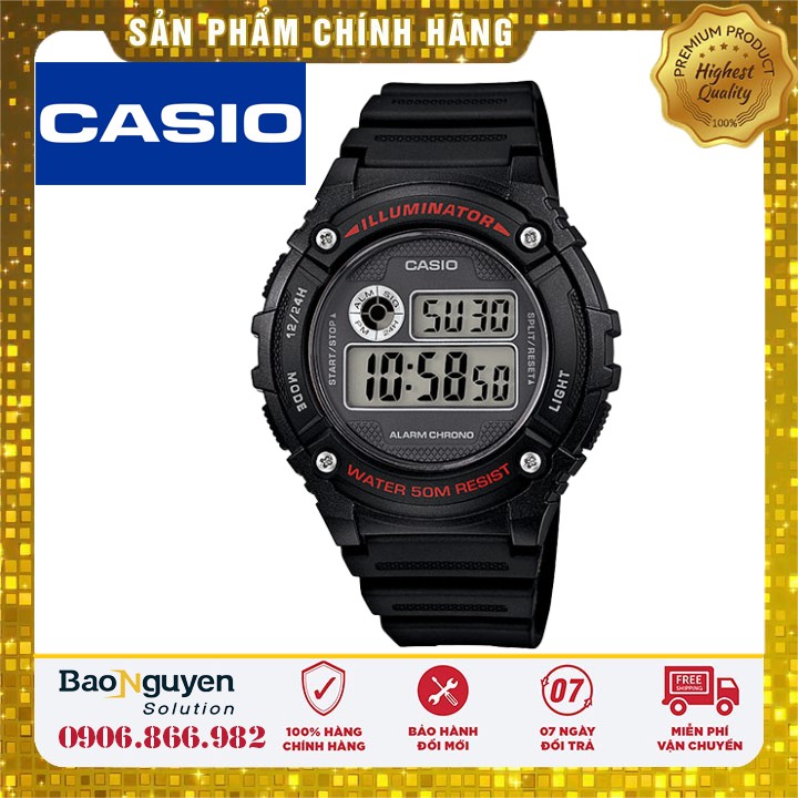 Đồng Hồ Trẻ Em Nam Casio Chính Hãng W216H