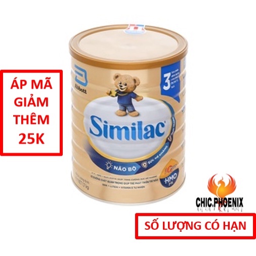 Sữa bột Abbott Similac IQ 3 Plus (HMO) hương vani lon 1.7kg