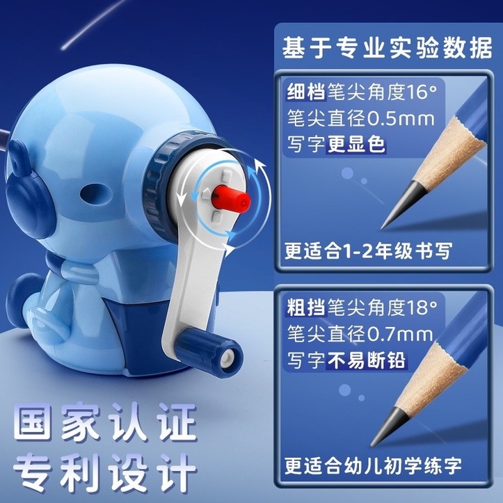 Gọt Bút Chì Hình Phi Hành Gia Dễ Thương Nâng Cấp 3 Măng Có Thể Điều Chỉnh Tự Động Cho Học Sinh