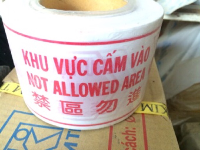 Băng Rào Cảnh Báo Cuộn Dài 100m - Trắng đỏ