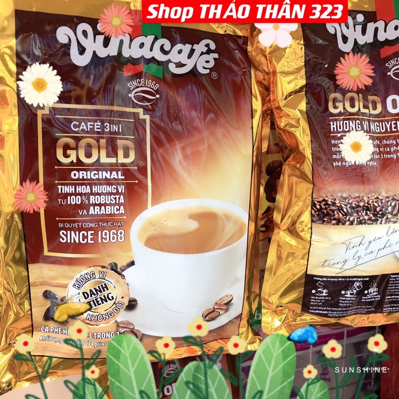 Cà Phê Vinacafé Gold 3in1 Hoà Tan 24gói