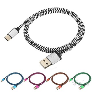 Cáp sạc cổng USB 3.1 type C 2A bện sợi nylon