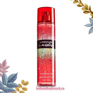 BATH AND BODY WORKS - Xịt Thơm Toàn Thân - A Thousand Wishes (236 ml) - Body Mist - HN