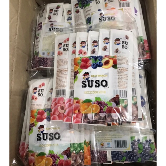 Gói 24 Kẹo thạch Suso thanh dài 800g