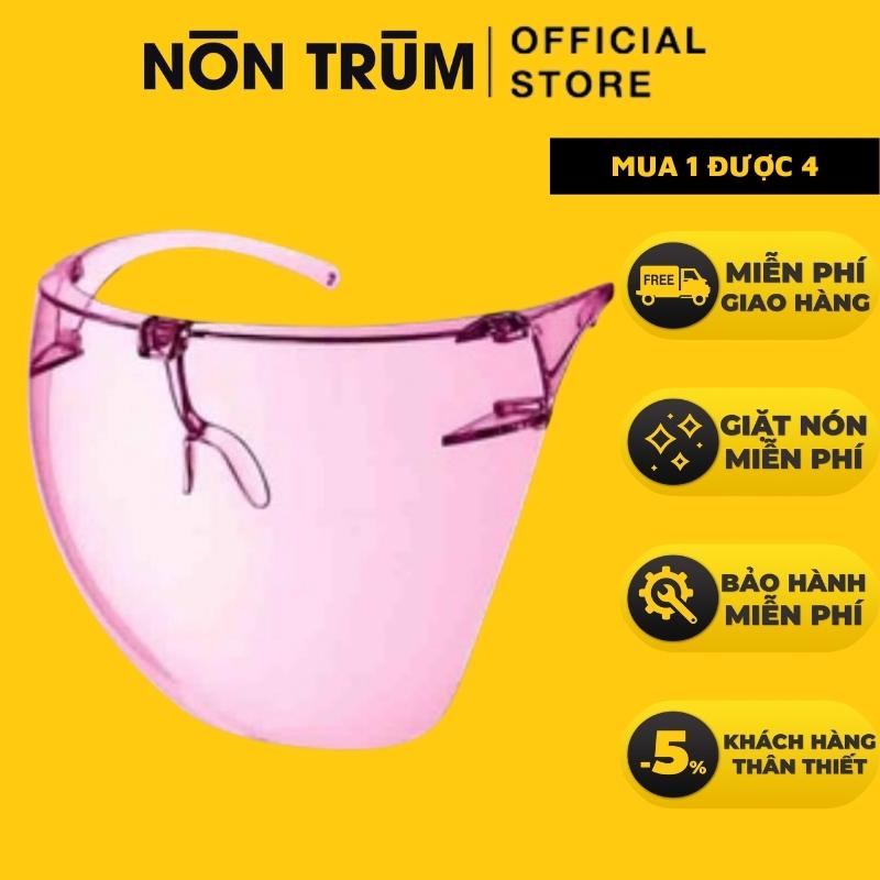 Kính bảo hộ face shield Royal chống giọt bắn màu hồng