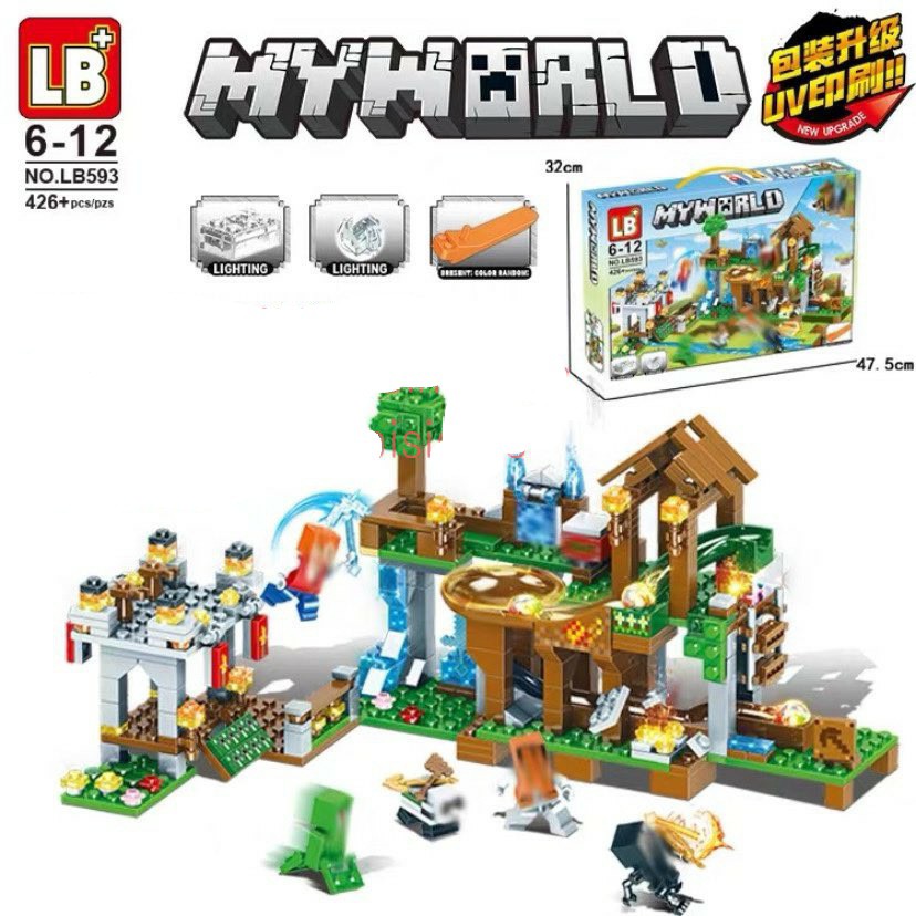 Lắp ráp xếp hình non Lego Minecraft My World LB593 : Khu vui chơi bi lăn (426 mảnh)
