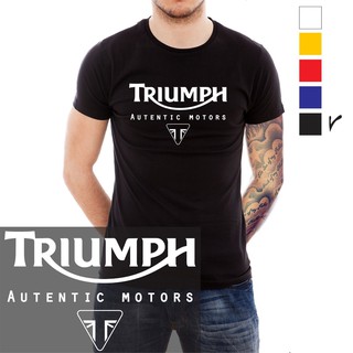 Áo thun in hình chữ Triumph cổ điển thời trang cho nam