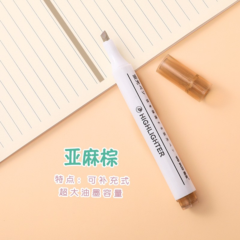 Bộ Bút Highlight Nikki Màu Pastel Hỗ Trợ Ghi Chú Tiện Dụng HLT1