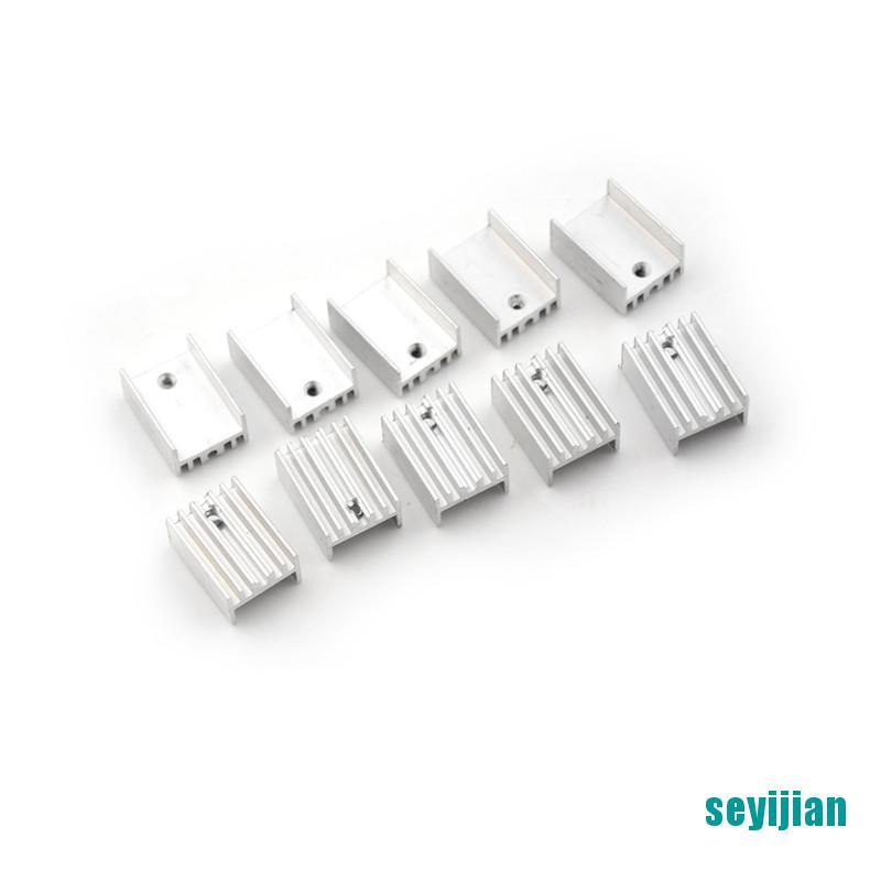 Set 10 Bộ Tản Nhiệt Bằng Nhôm Kích Thước 20x15x10mm Chuyên Dụng Cho TO-220