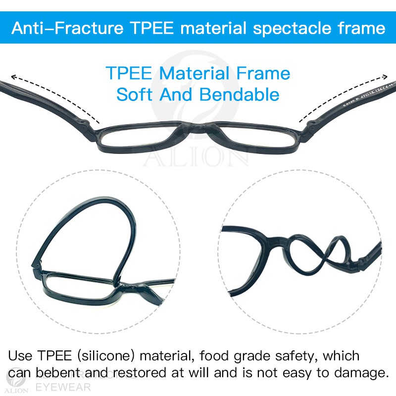 Mắt kính LUSEEN AG3203 gọng tròn chống tia bức xạ/ chống ánh sáng xanh kèm hộp đựng bảo vệ cho trẻ em