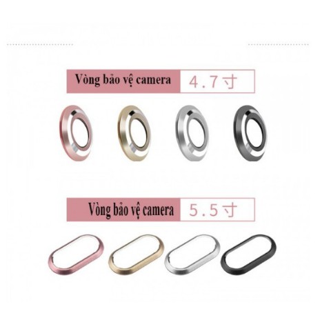 Bộ combo bảo vệ camera + nút home + nút chống bụi tai nghe iphone 7plus 8plus 7 8 X XS MAX