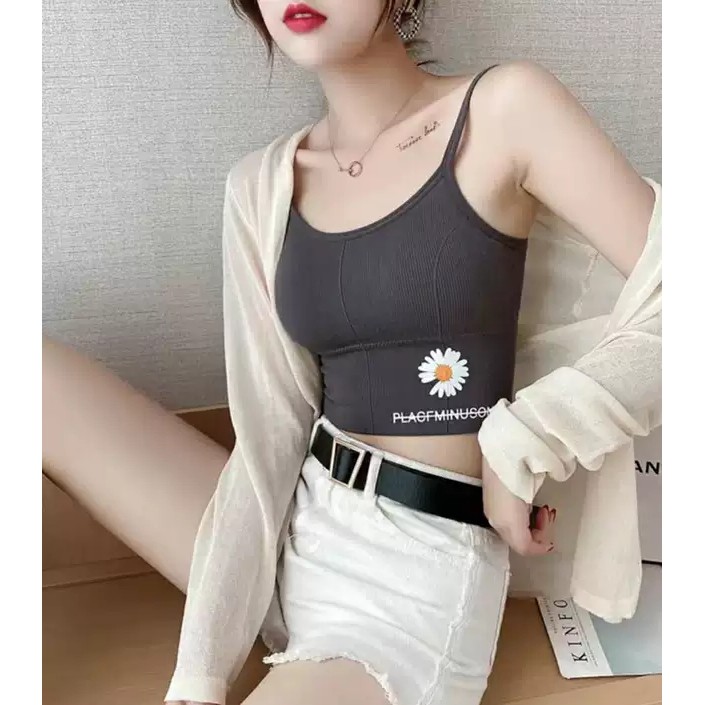 PVN28488 Áo bra gym yoga bra thể thao dáng crotop hàng xịn giá rẻ hoa cúc 2021 T2 .