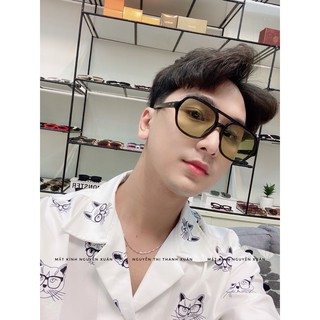 ( Ảnh Thật ) Kính mát flackbee vàng rêu