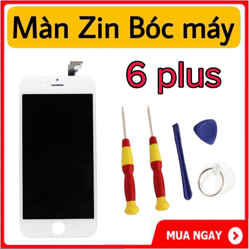 MÀN HÌNH iphone 6plus zin bóc máy,tặng cường lực